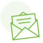 Icon illustration of an envelope